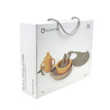 VAJILLA 7 PZAS SILICONA GREEN