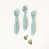 SET CUBIERTOS DE APRENDIZAJE SILICONA BLUE