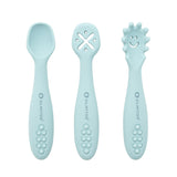 SET CUBIERTOS DE APRENDIZAJE SILICONA BLUE