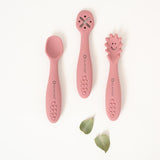 SET CUBIERTOS DE APRENDIZAJE EN SILICONA PINK