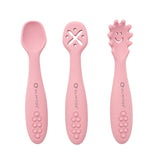 SET CUBIERTOS DE APRENDIZAJE EN SILICONA PINK
