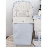 SACO SILLA VICHY CELESTE Y ESTAMPADO PATITOS