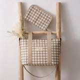 Bolso coche Crossbody con cambiador Vichi (Lino)
