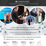 Trona de viaje con almacenaje | Plegable | Con bolsillo y asa | Hasta 15 kg | Gris