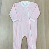 Pijama Algodón rosa estrellitas blancas