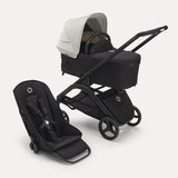 Bugaboo Dragonfly chasis negro base negra caporta misty white
