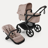 Bugaboo Fox 5 Renew chasis negro base taupe melange capota taupe melange