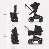 Bugaboo Fox 5 Renew chasis negro base negra capota negra