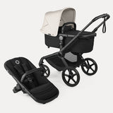 Bugaboo Fox 5 Renew chasis negro base negra melange capota misty white