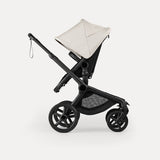 Bugaboo Fox 5 Renew chasis negro base negra melange capota misty white