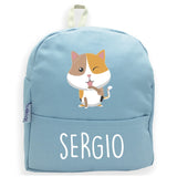 MOCHILA AZUL PERSONALIZADA DE BEBÉ PARA GUARDERIA