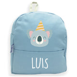 MOCHILA AZUL PERSONALIZADA DE BEBÉ PARA GUARDERIA