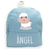 MOCHILA AZUL PERSONALIZADA DE BEBÉ PARA GUARDERIA