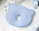 Almohada plagiocefalia para bebés azul