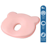 Almohada plagiocefalia para bebés rosa