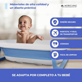 BAÑERA INFANTIL PLEGABLE COMPACTA ANTIDESLIZANTE CON PATAS BUBBA