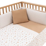 COLCHA + PROTECTOR CUNA 60 I-V. SENDA BEIGE 60x120x3 CM