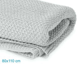 Mantita de bambú gris 80x110