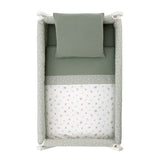 MINICUNA TIJERA MADERA CALMA VERDE/BLANCO 55x87x74 CM