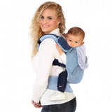 MOCHILA PORTABEBE KIOKIDS ALGODON AZUL