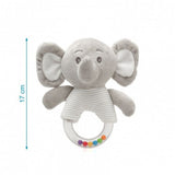 Sonajero Peluche Elefante Gris