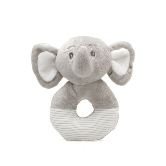 Sonajero Peluche Elefante Gris