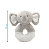 Sonajero Peluche Elefante Gris