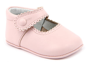 ZAPATITO NIÑA PIEL ROSA