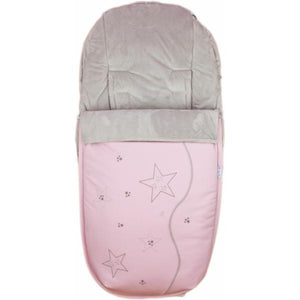 SACO SILLLA 744 Pelo gris / Polipiel rosa empolvado